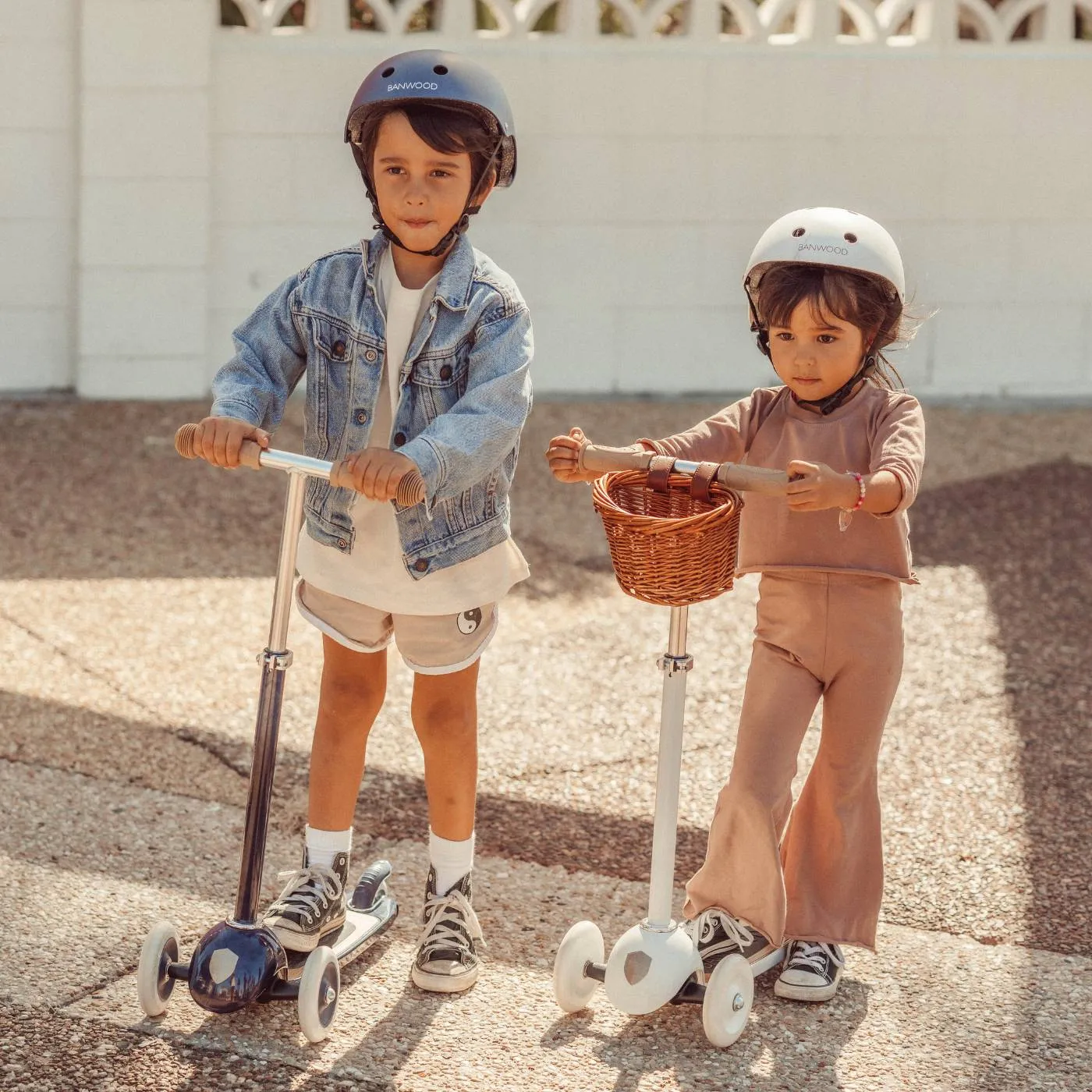 Banwood Vintage Scooter πατίνι λευκό δίτροχο 50kg