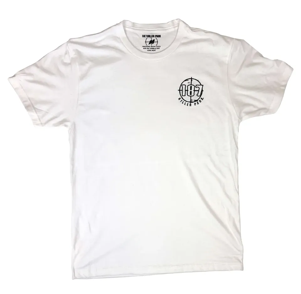 187 Killer Pads Pad Up Tee T-shirt λευκό βαμβακερό
