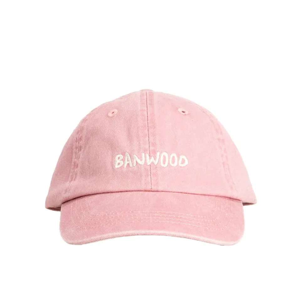 Banwood Cappellino Washed καπέλο ροζ βαμβακερό