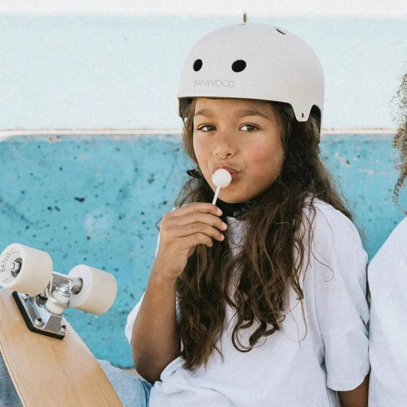 Banwood Helmet κράνος παιδικό λευκό 50-54 ελαφρύ