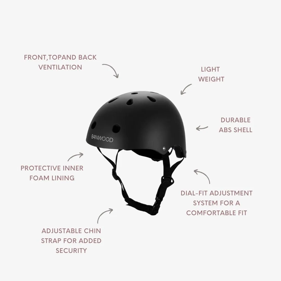 Banwood κράνος Black ματ 50-54 εκ. Fidlock