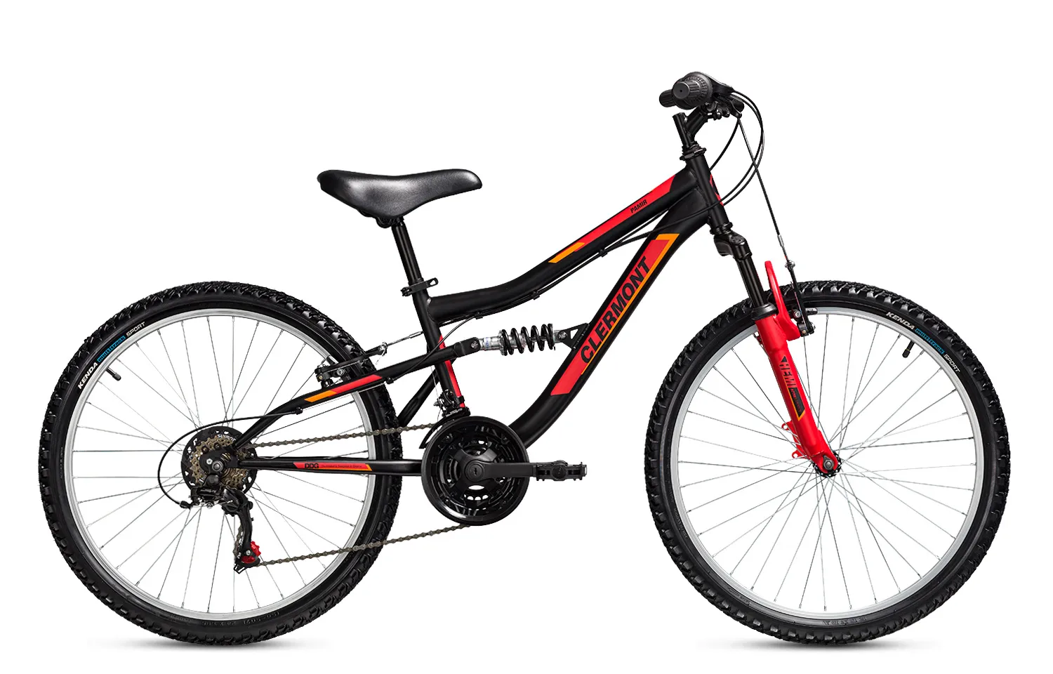 Clermont Pamir 24″ full suspension ποδήλατο 24 ιντσών μαύρο ματ