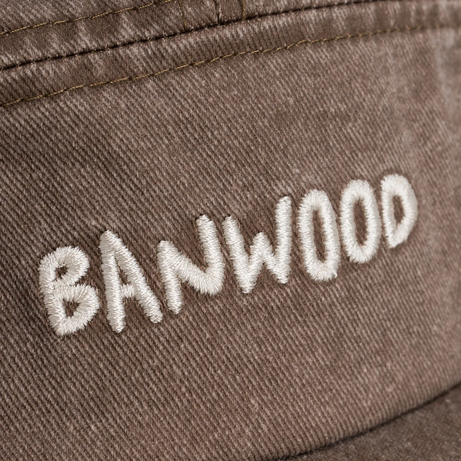 Banwood Washed 5-Panel jockey καφέ organic