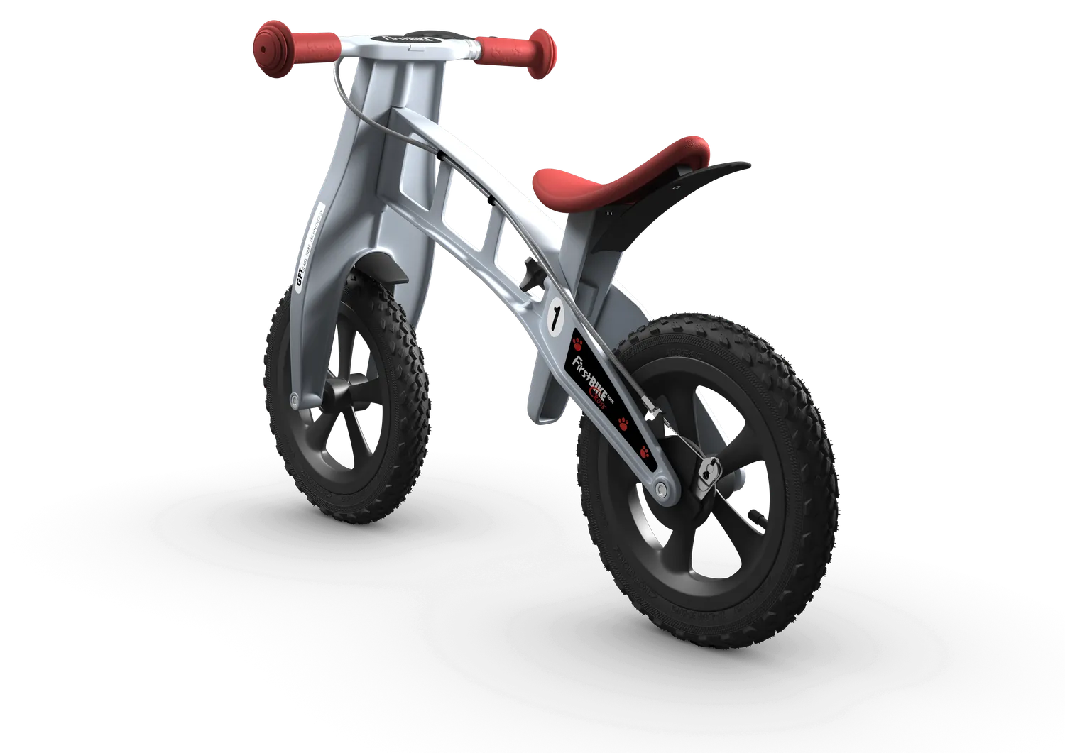 FirstBike Cross ισορροποδήλατο ασημί με φρένο