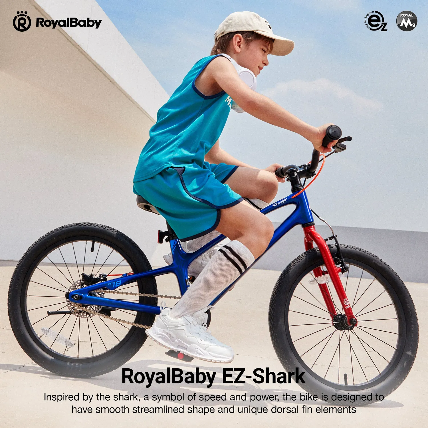Royal Baby EZ Space Shark ποδήλατο 16 μπλε