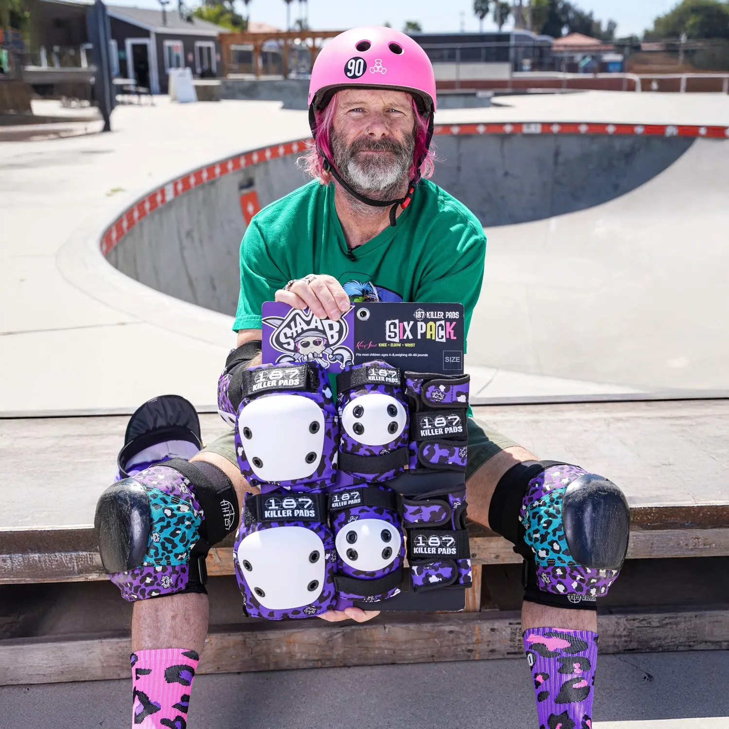 187 Killer Pads Pre-K Six Pack σετ προστατευτικών Staab Purple
