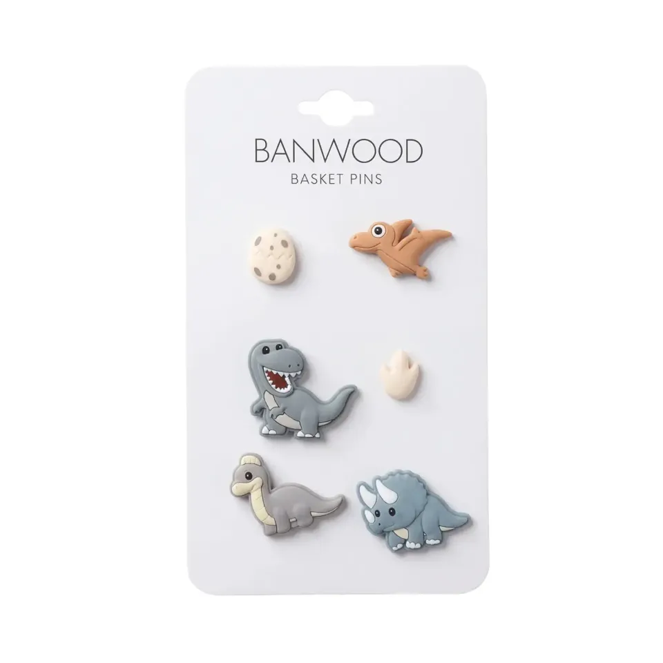 Banwood Basket Pins καρφίτσες καλαθιού δεινόσαυροι