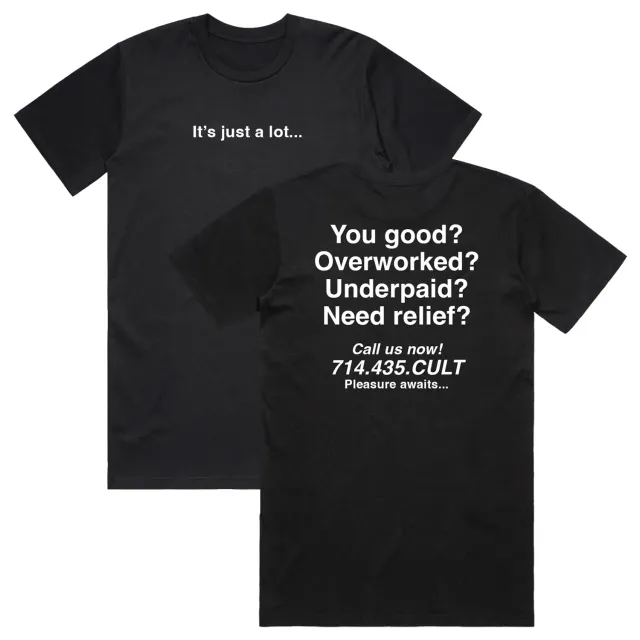 Cult Just A Lot μπλούζα Large βαμβακερή μαύρη