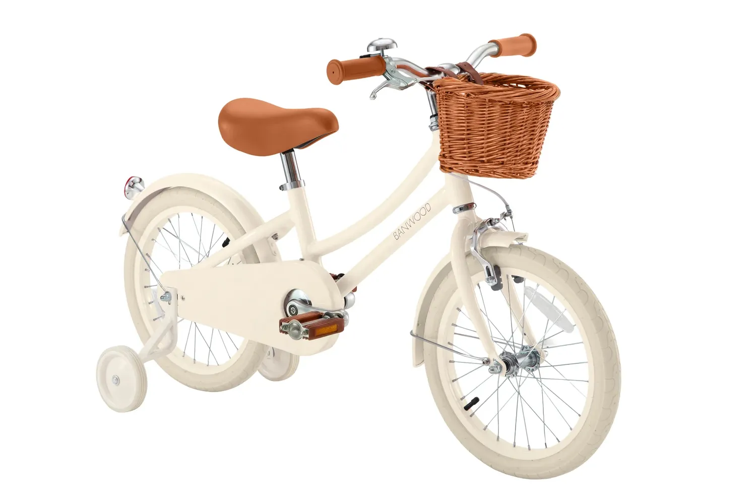 Banwood Classic Vintage 16" παιδικό ποδήλατο κρεμ με βοηθητικές