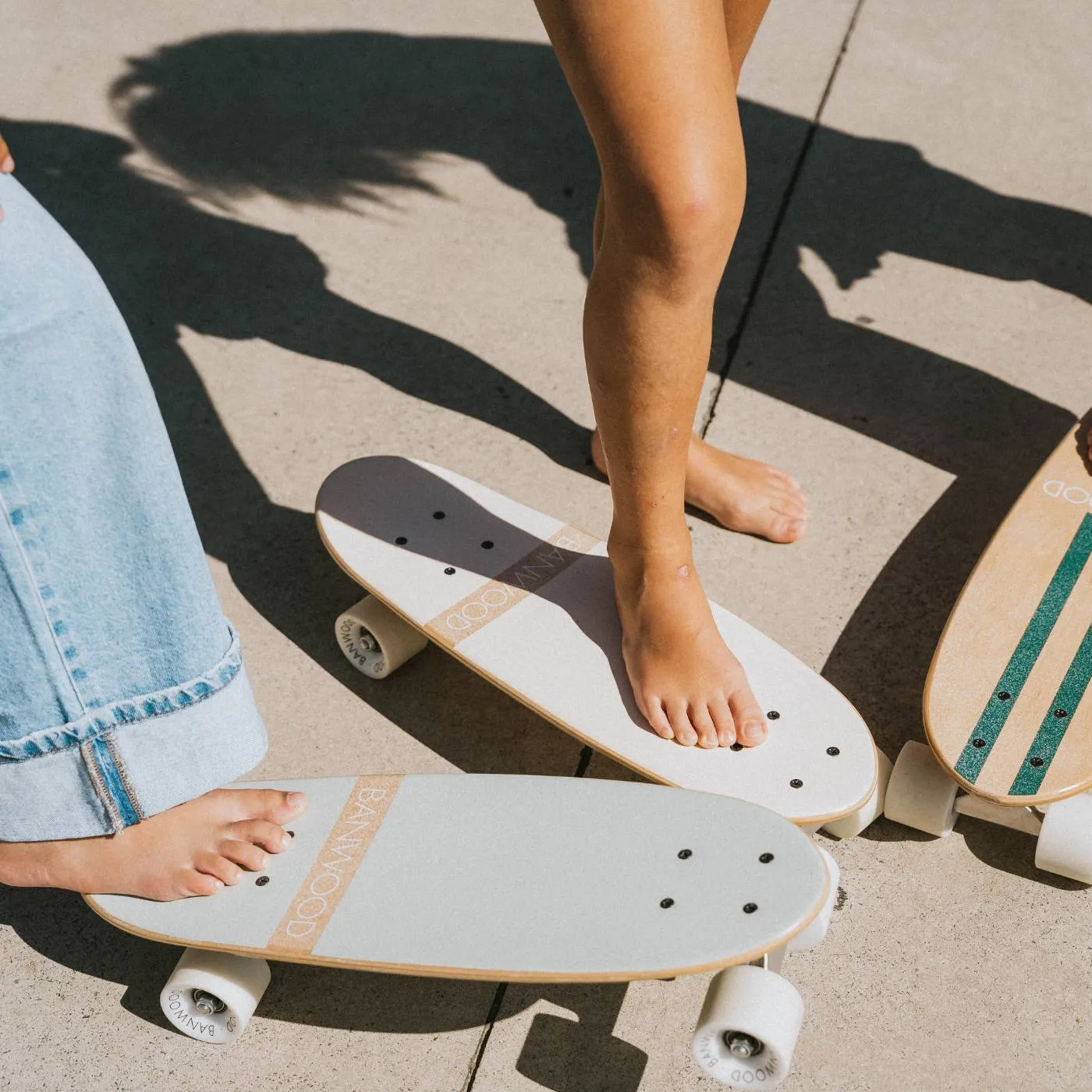 Banwood White παιδικό skateboard 22" μαλακές ρόδες