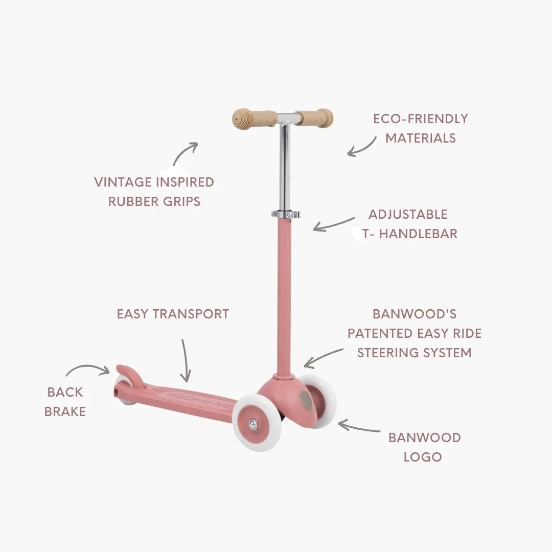 Banwood Eco Scooter πατίνι Raspberry 3 τροχών