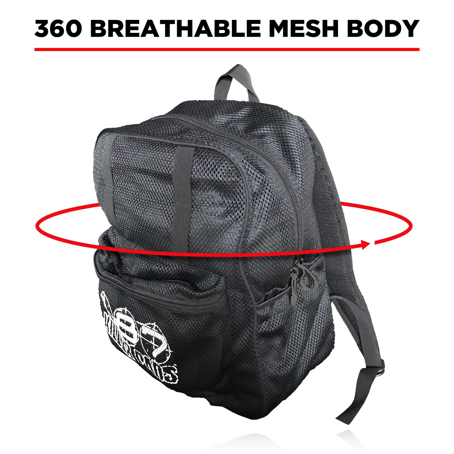187 Killer Pads Mesh Backpack τσάντα πλάτης Black