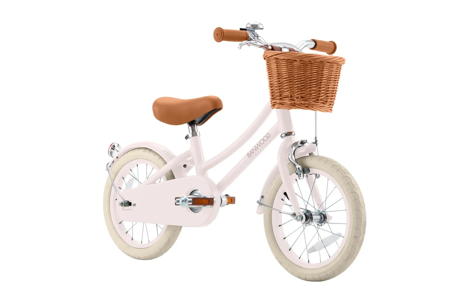 Banwood Classic 14" παιδικό ποδήλατο ροζ με καλάθι