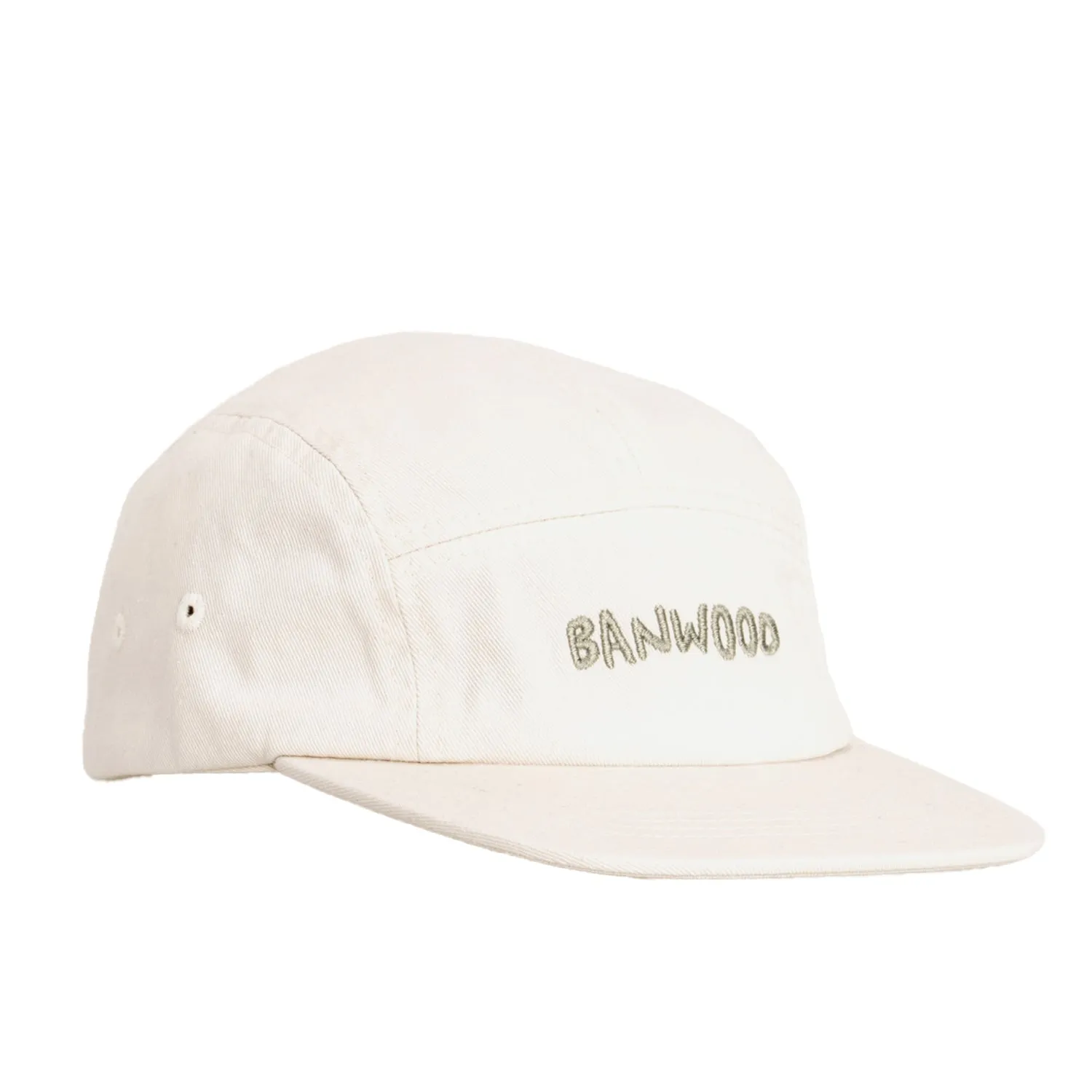 Banwood 5-Panel τζόκεϊ καπέλο κρεμ βαμβακερό
