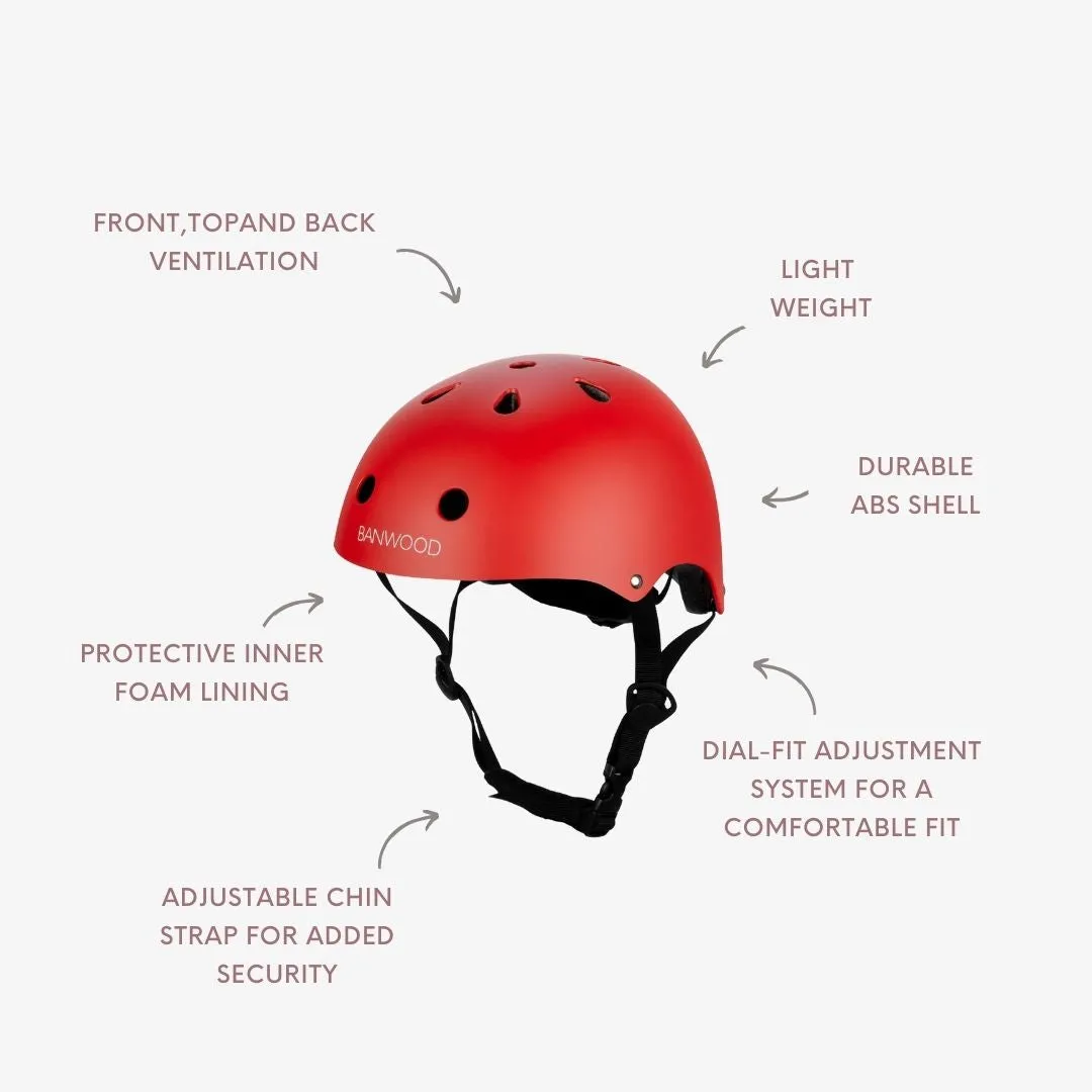 Banwood Helmet παιδικό κράνος κόκκινο 50-54 cm